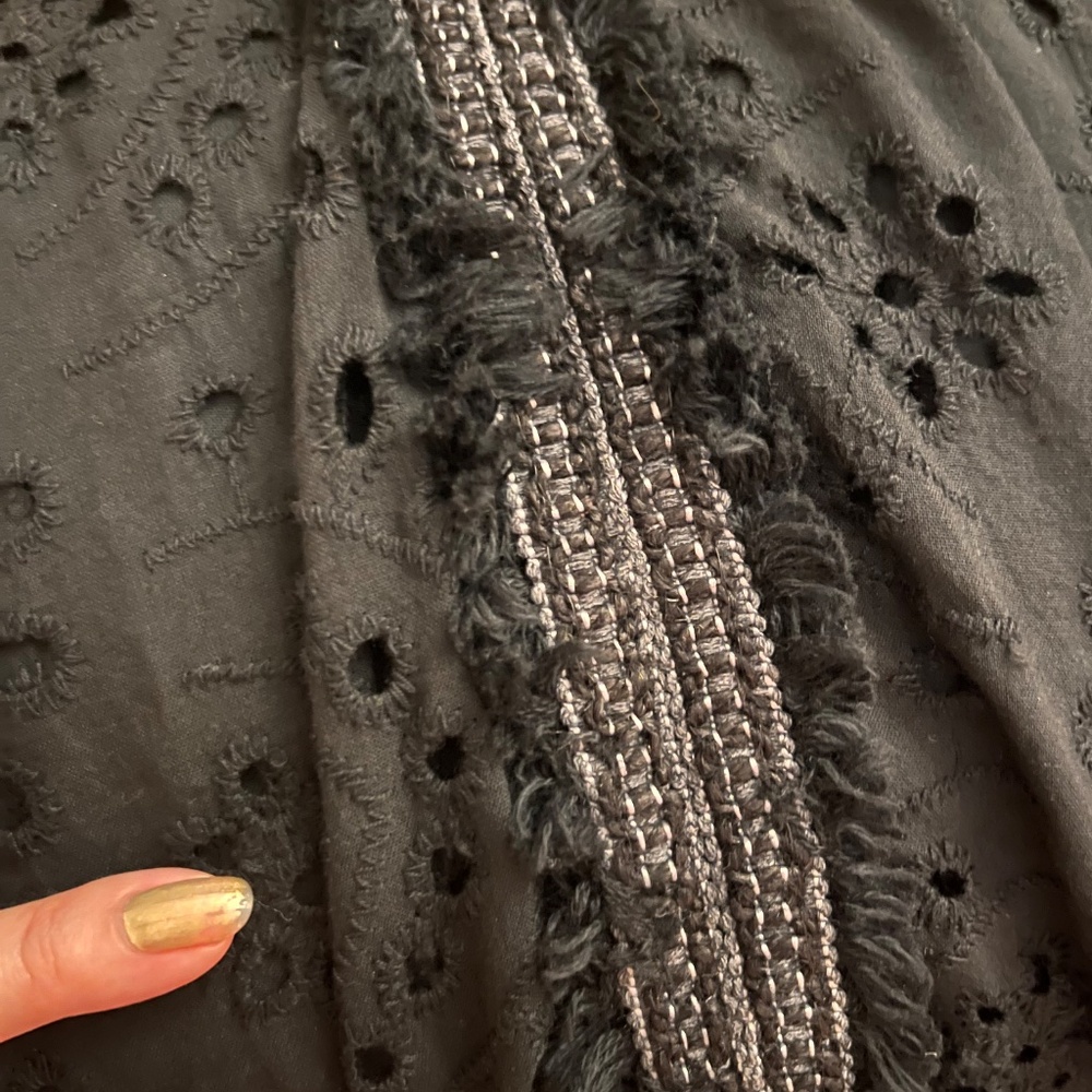 Black Cotton Caftan/kaftan summer essential - Picture 5 of 5